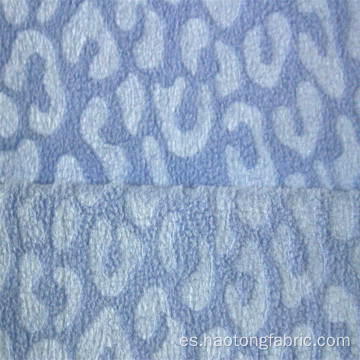 Tejido de tejidos de vellón polar cepillado Jacquard en relieve